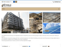 Tablet Screenshot of cyfieldgroup.com